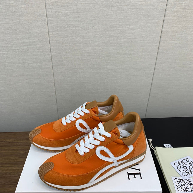 LW FLOW RUNNER SNEAKER ORANGE SUEDE