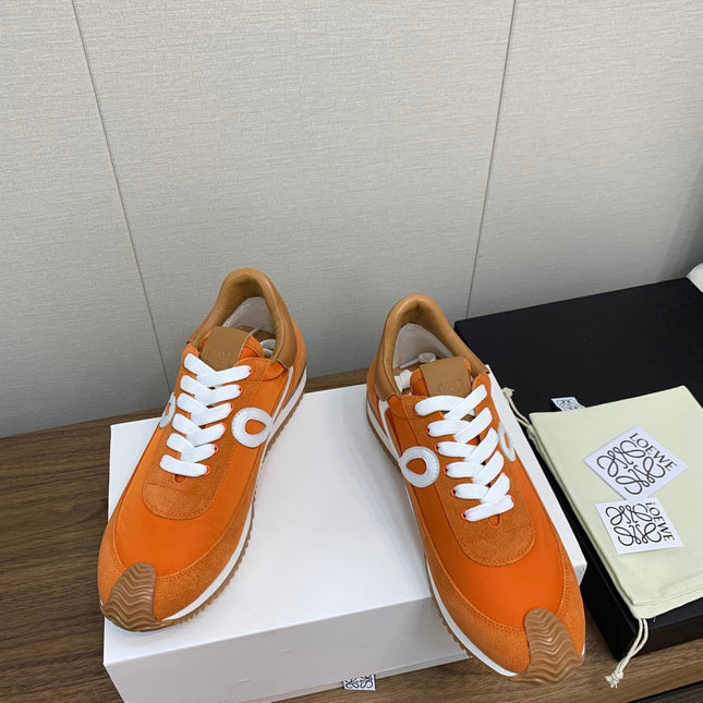 LW FLOW RUNNER SNEAKER ORANGE SUEDE