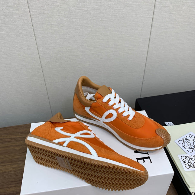 LW FLOW RUNNER SNEAKER ORANGE SUEDE