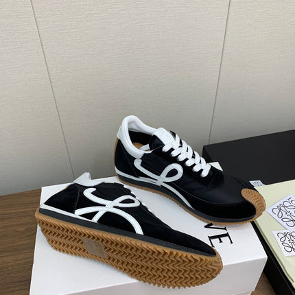 LW FLOW RUNNER SNEAKER BLACK-BROWN SUEDE