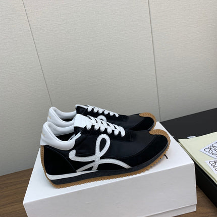 LW FLOW RUNNER SNEAKER BLACK-BROWN SUEDE