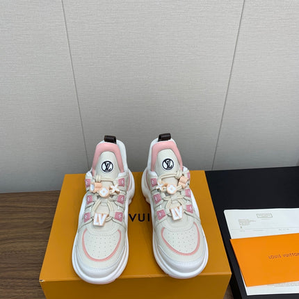 LV ARCHLIGHT SNEAKER BEIGE MIX LIGHT PINK