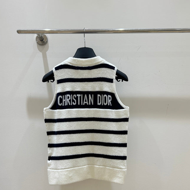 DIOR 25S SLEEVELESS STRIPED VEST STYLE 202
