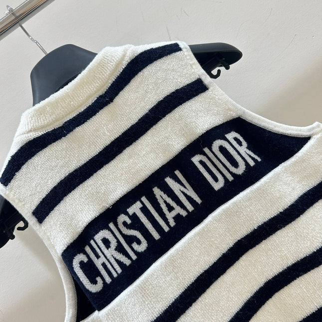 DIOR 25S SLEEVELESS STRIPED VEST STYLE 202