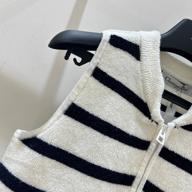 DIOR 25S SLEEVELESS STRIPED VEST STYLE 202