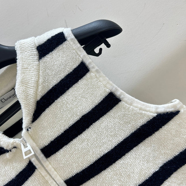 DIOR 25S SLEEVELESS STRIPED VEST STYLE 202