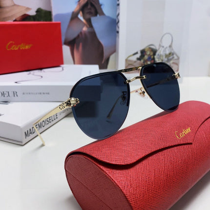 PANTHÈRE AVIATOR FRAME SUNGLASSES 562065 IN METAL