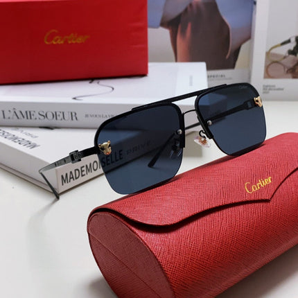 PANTHÈRE SQUARE FRAME SUNGLASSES 543534 IN METAL