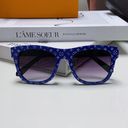 MONOGRAM SUNGLASS 581385 IN BLUE ACETATE FRAME