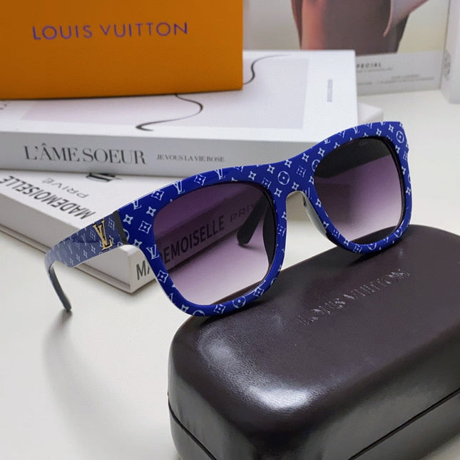 MONOGRAM SUNGLASS 581385 IN BLUE ACETATE FRAME