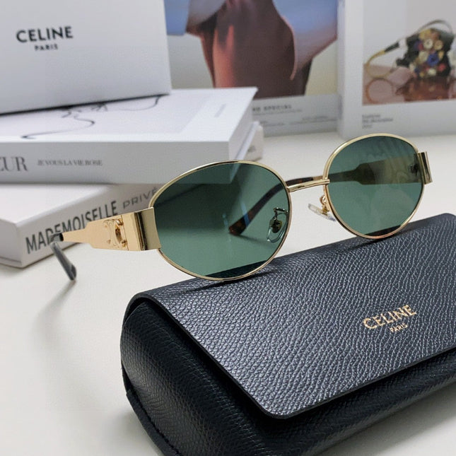TRIOMPHE SUNGLASSES 548596 IN METAL BLACK LENSES