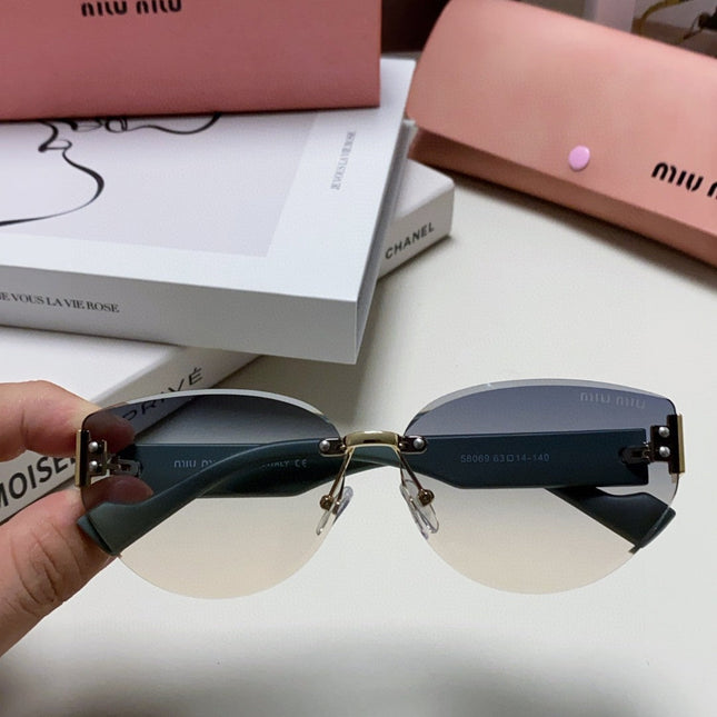LOGO SUNGLASSES 513012 IN BLUE ACETATE