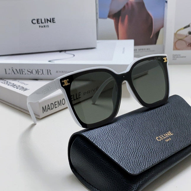 TRIOMPHE SUNGLASSES 552775 IN WHITE ACETATE TEXT LOGO
