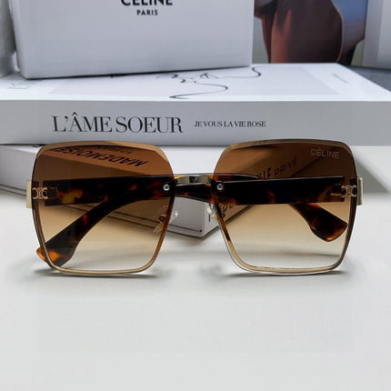 TRIOMPHE SQUARE SUNGLASSES 552781 IN HAVANA ACETATE