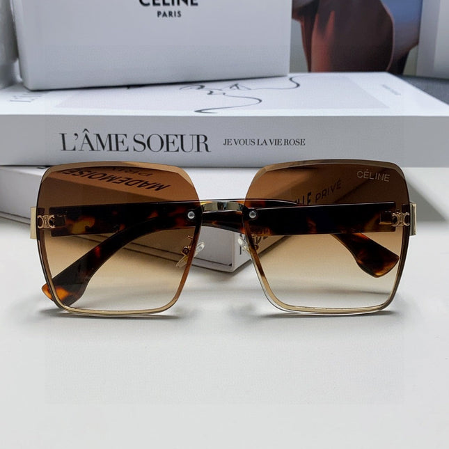 TRIOMPHE SQUARE SUNGLASSES 552781 IN HAVANA ACETATE