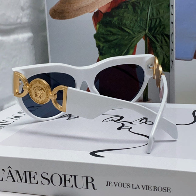 WINGED MEDUSA ROUND FRAME SUNGLASSES 588706 IN ACETATE