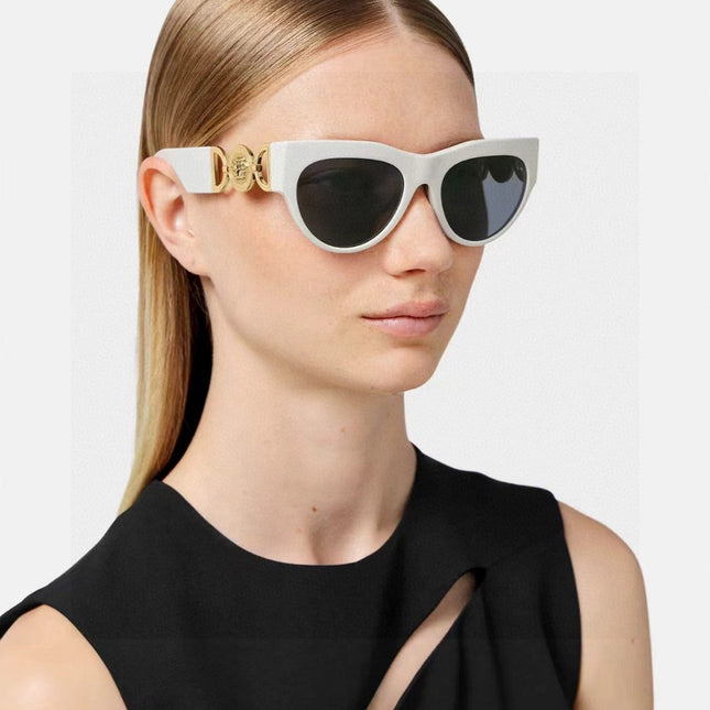 WINGED MEDUSA ROUND FRAME SUNGLASSES 588706 IN ACETATE