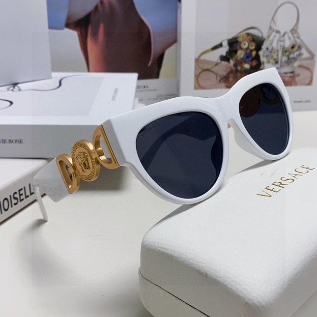 WINGED MEDUSA ROUND FRAME SUNGLASSES 588706 IN ACETATE