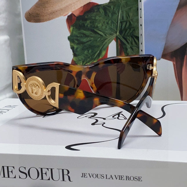 WINGED MEDUSA ROUND FRAME SUNGLASSES 588706 IN ACETATE