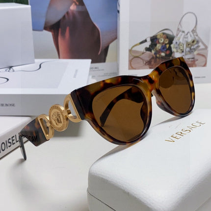 WINGED MEDUSA ROUND FRAME SUNGLASSES 588706 IN ACETATE