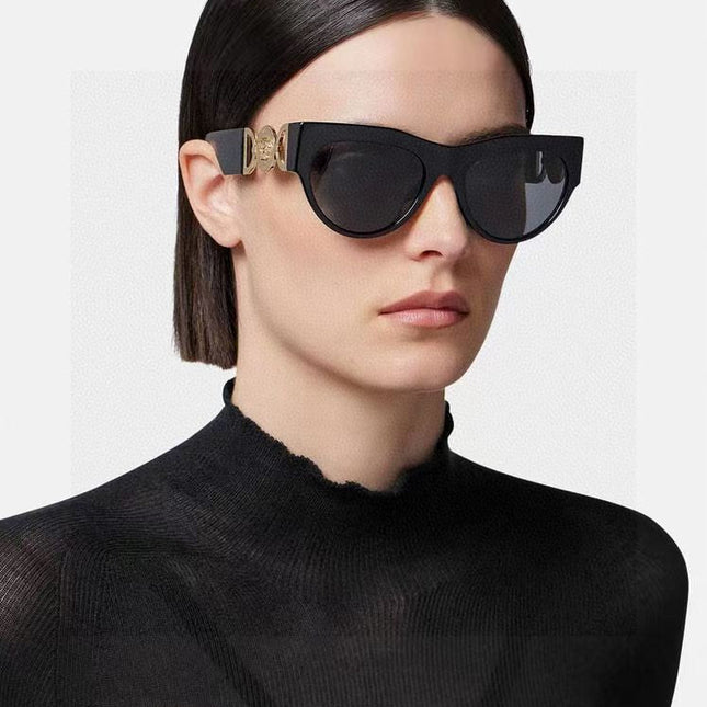 WINGED MEDUSA ROUND FRAME SUNGLASSES 588706 IN ACETATE