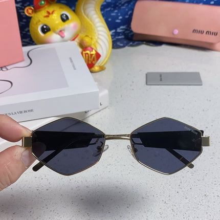 LOGO SUNGLASSES 560866 IN GOLD METAL BLACK LENS