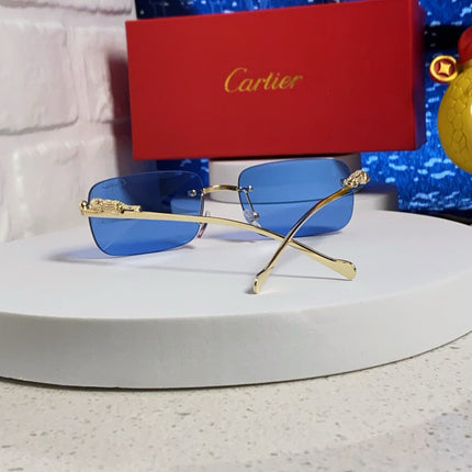 PANTHÈRE RECTANGULAR FRAME SUNGLASSES 567503 IN METAL