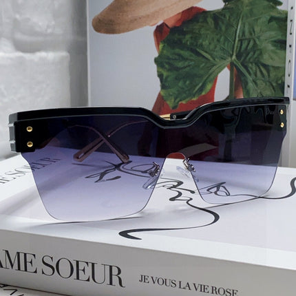 OBLIQUE SUNGLASS 571601 IN BLACK METAL