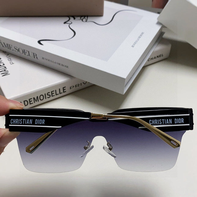 OBLIQUE SUNGLASS 571601 IN BLACK METAL