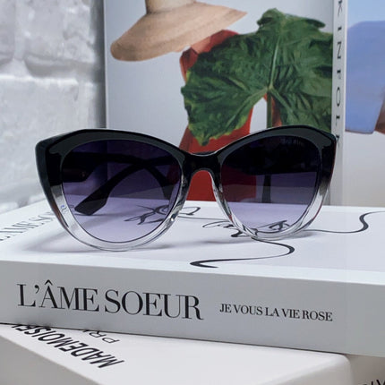 GLIMPSE SUNGLASSES 576813 IN BLACK AND CLEAR ACETATE