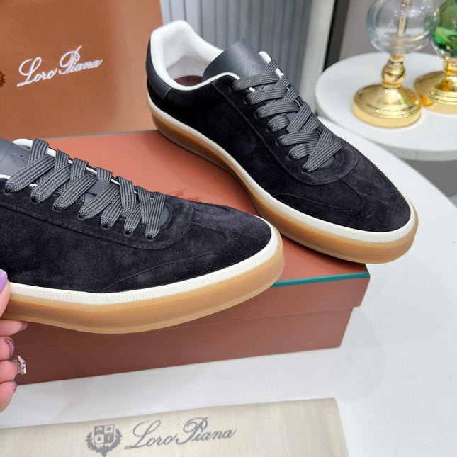 LP TENNIS WALK SNEAKERS CHARCOAL SUEDE