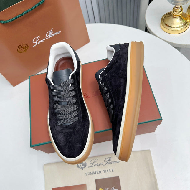 LP TENNIS WALK SNEAKERS CHARCOAL SUEDE