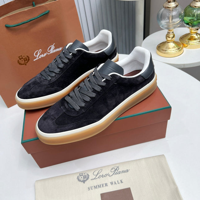 LP TENNIS WALK SNEAKERS CHARCOAL SUEDE