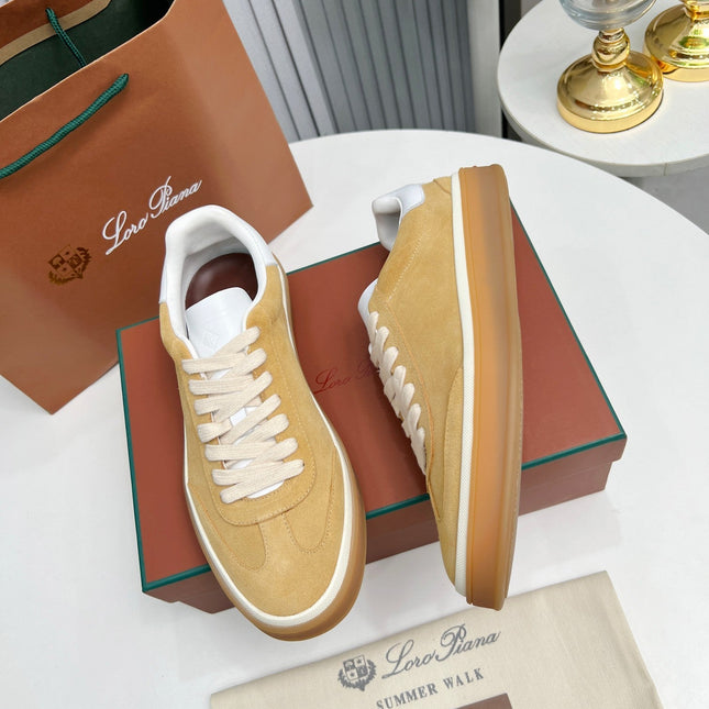 LP TENNIS WALK SNEAKERS TAWNY SUEDE