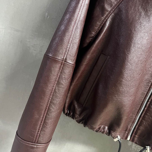 Loewe 2025 Leather Jacket Brown Sheepskin