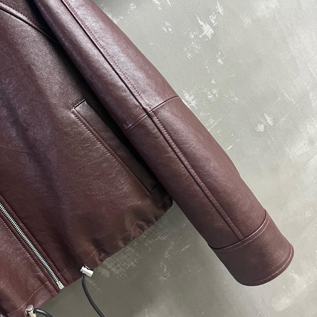Loewe 2025 Leather Jacket Brown Sheepskin