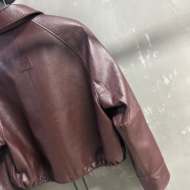Loewe 2025 Leather Jacket Brown Sheepskin