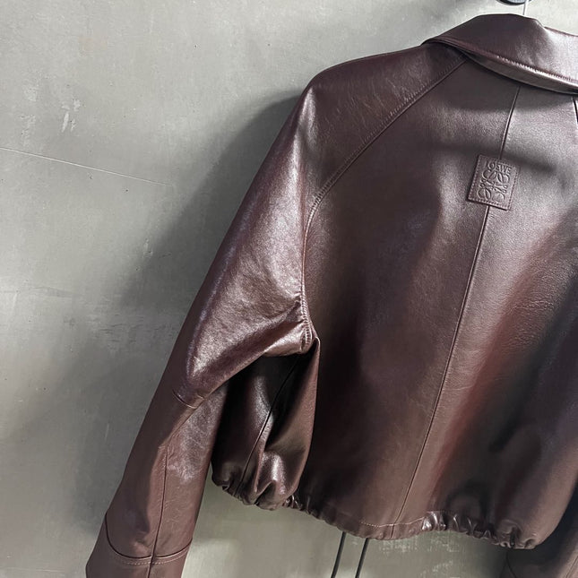Loewe 2025 Leather Jacket Brown Sheepskin