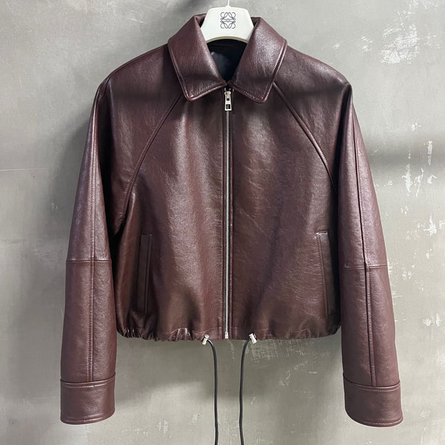 Loewe 2025 Leather Jacket Brown Sheepskin