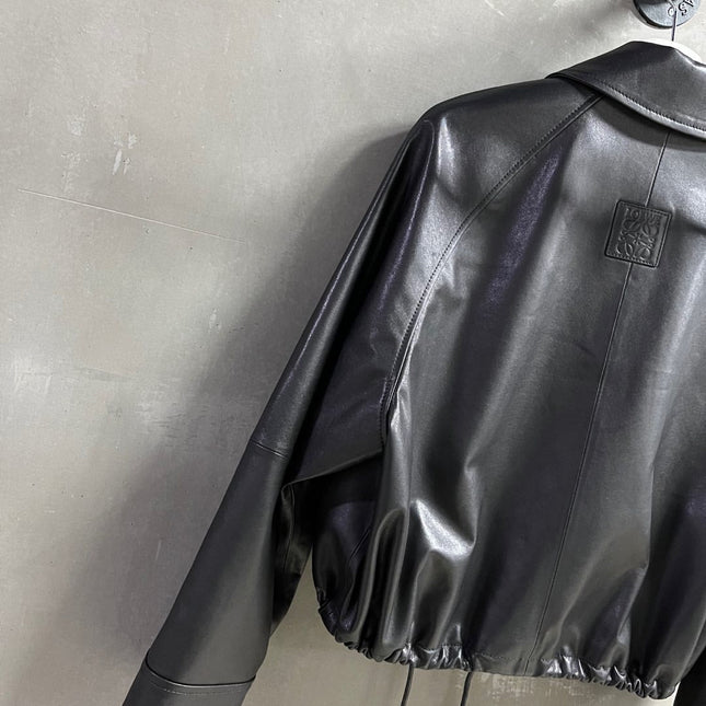 Loewe 2025 Leather Jacket Black Sheepskin