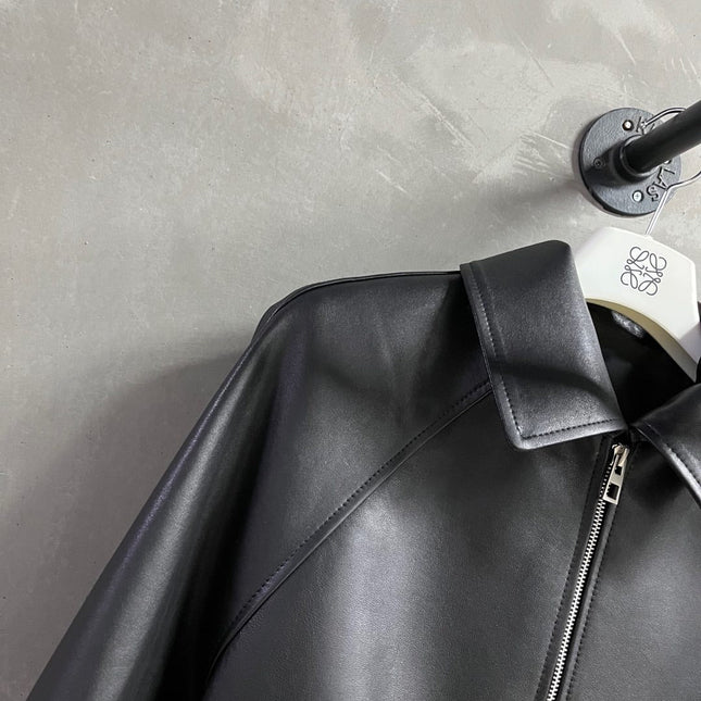Loewe 2025 Leather Jacket Black Sheepskin
