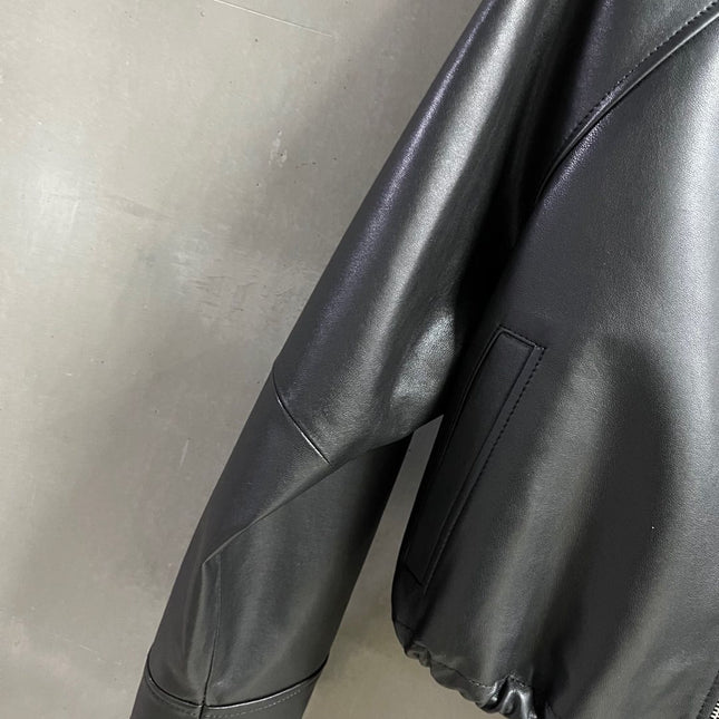 Loewe 2025 Leather Jacket Black Sheepskin