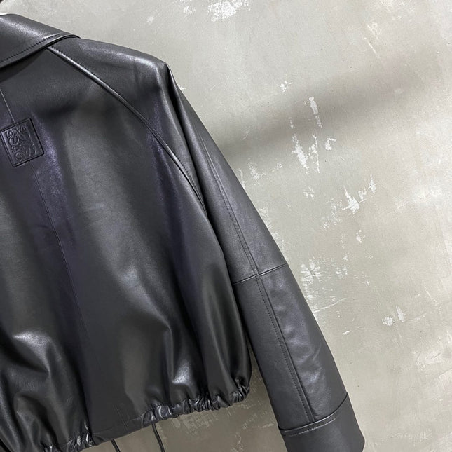 Loewe 2025 Leather Jacket Black Sheepskin