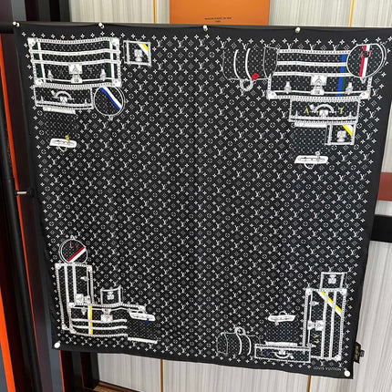 LV SCARF 90 CM IN SILK 733839