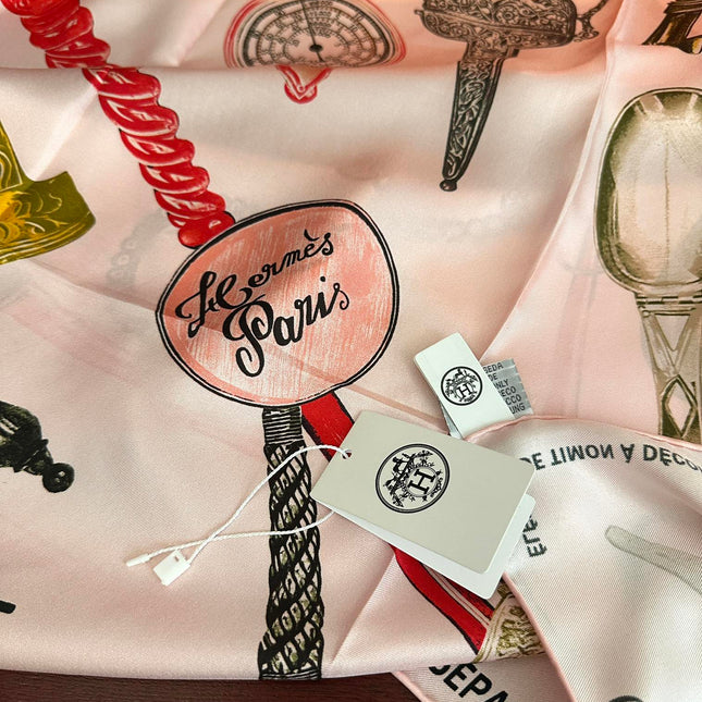 HERMES 25S SCARF 90 IN SILK 004