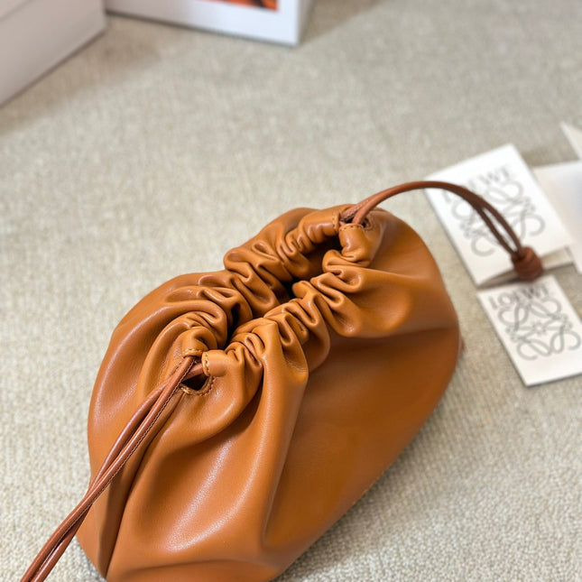 LOE SMALL 23 FLAMENCO PURSE IN WARM DESERT NAPPA LAMBSKIN