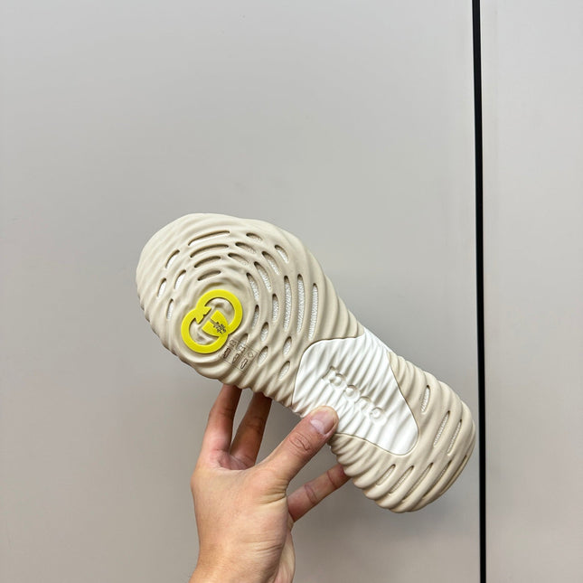 GG Ripple Leather Sneakers White