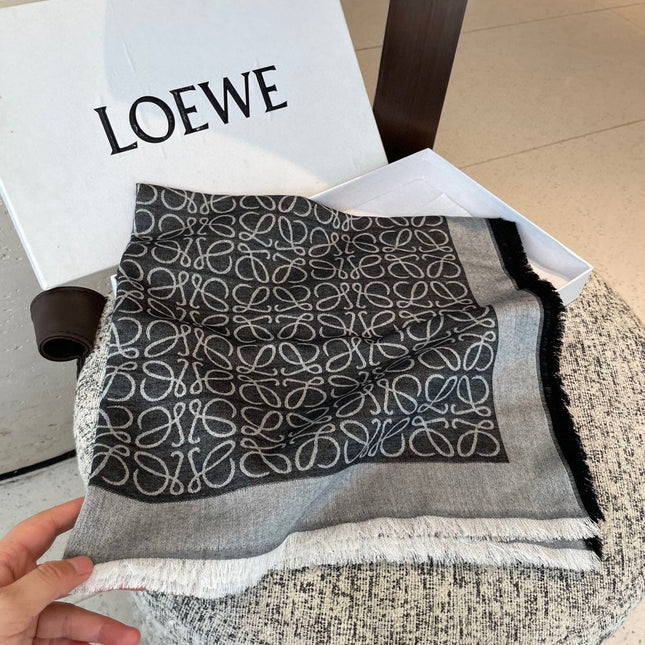 LOEWE 25S SCARF 140 IN WOOL SILK 577901