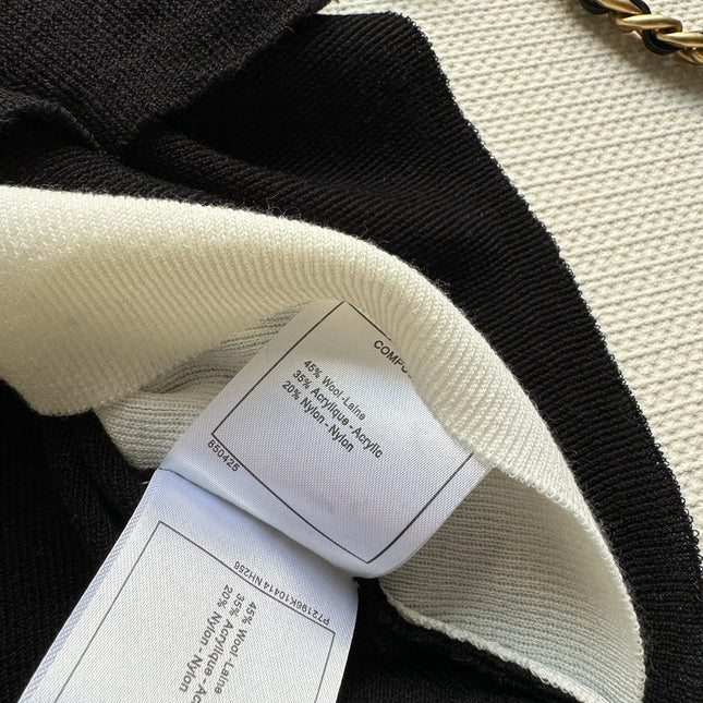 CC Knitted Top Black Wool