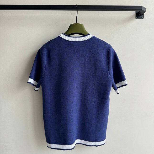 GUCCI SHORT-SLEEVE KNIT TOP STYLE 123